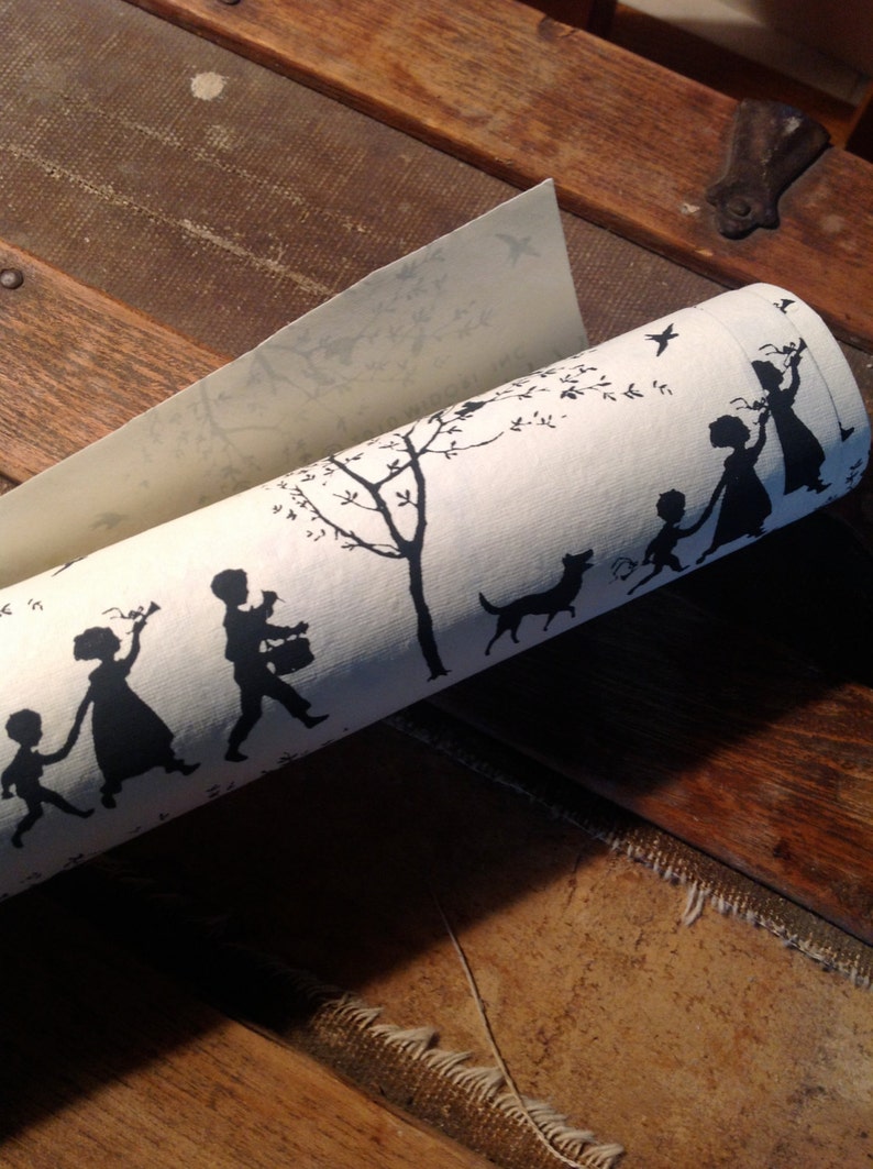 children's parade handmade recycled cotton paper bild 4