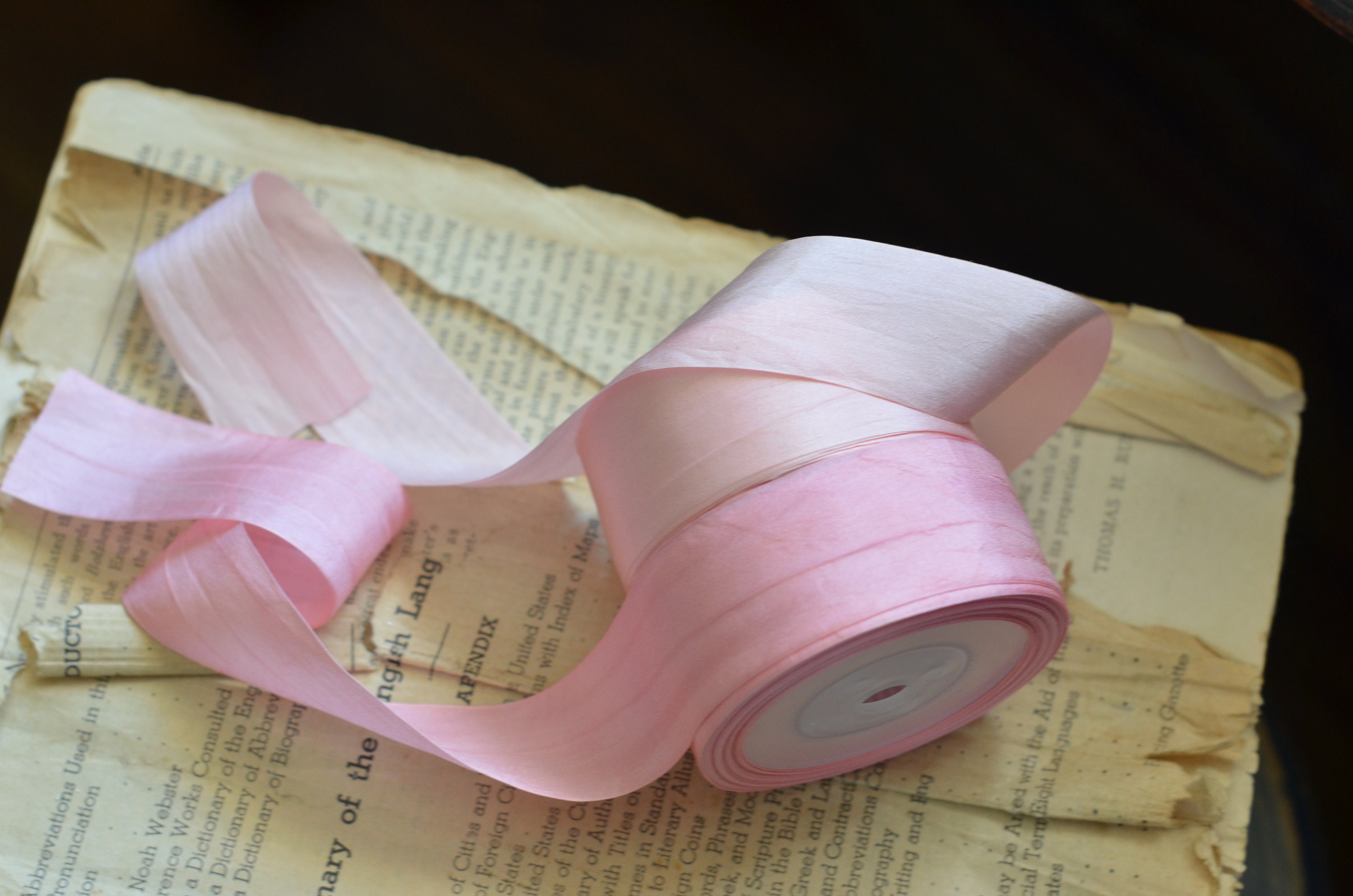 shades of pink silk ribbon