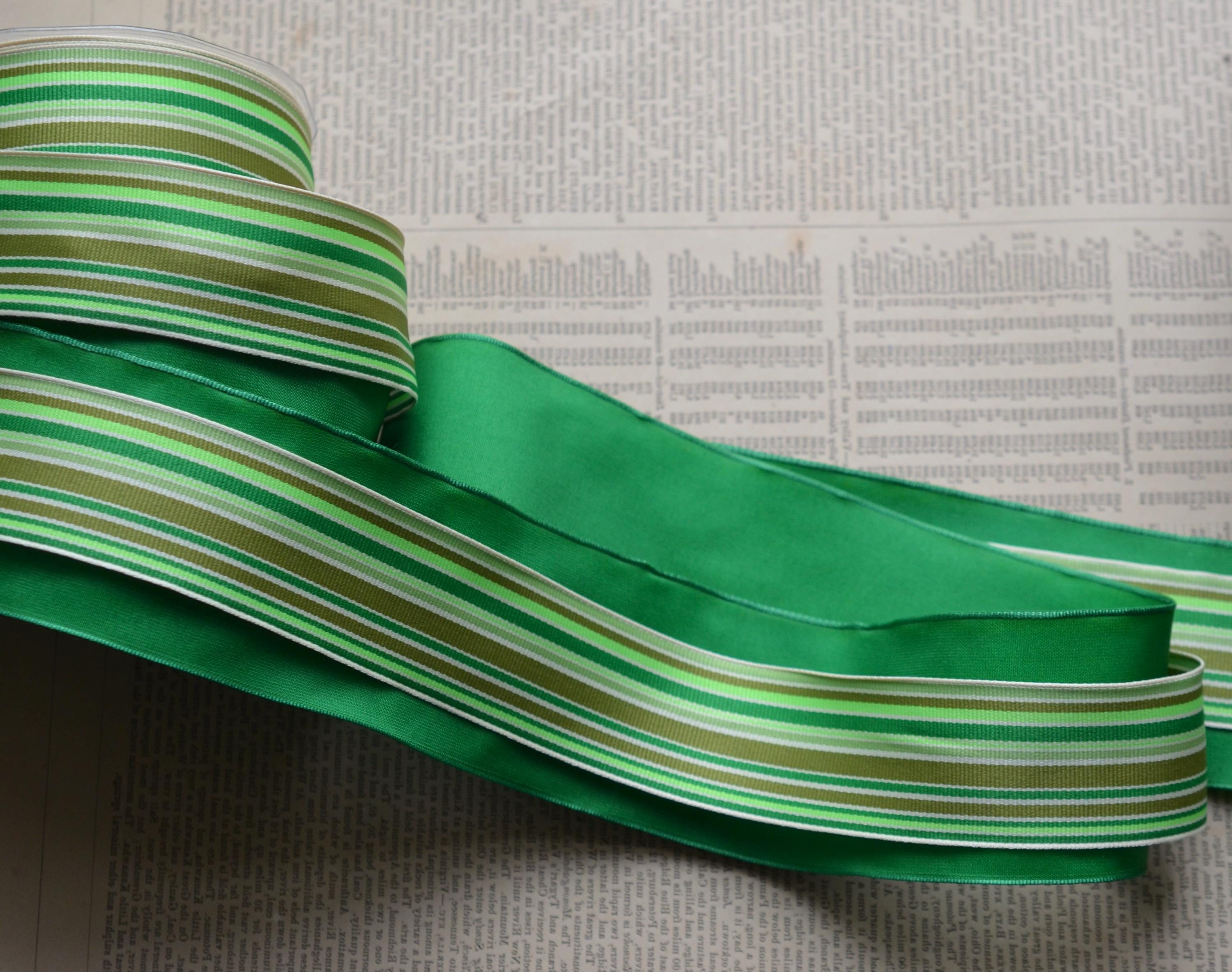Emerald Green Taffeta Wired Ribbon - Etsy