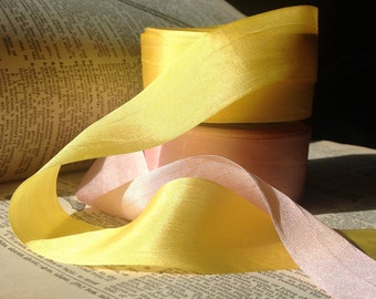 sunshine yellow gold silk ribbon