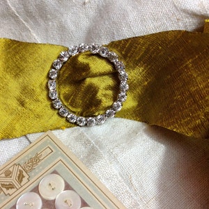 gold chartreuse dupioni 2 silk ribbon image 7