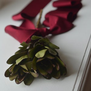 burgundy 3&quot; wide petersham ribbon