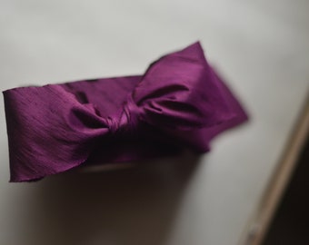 burgundy 2" dupioni silk ribbon