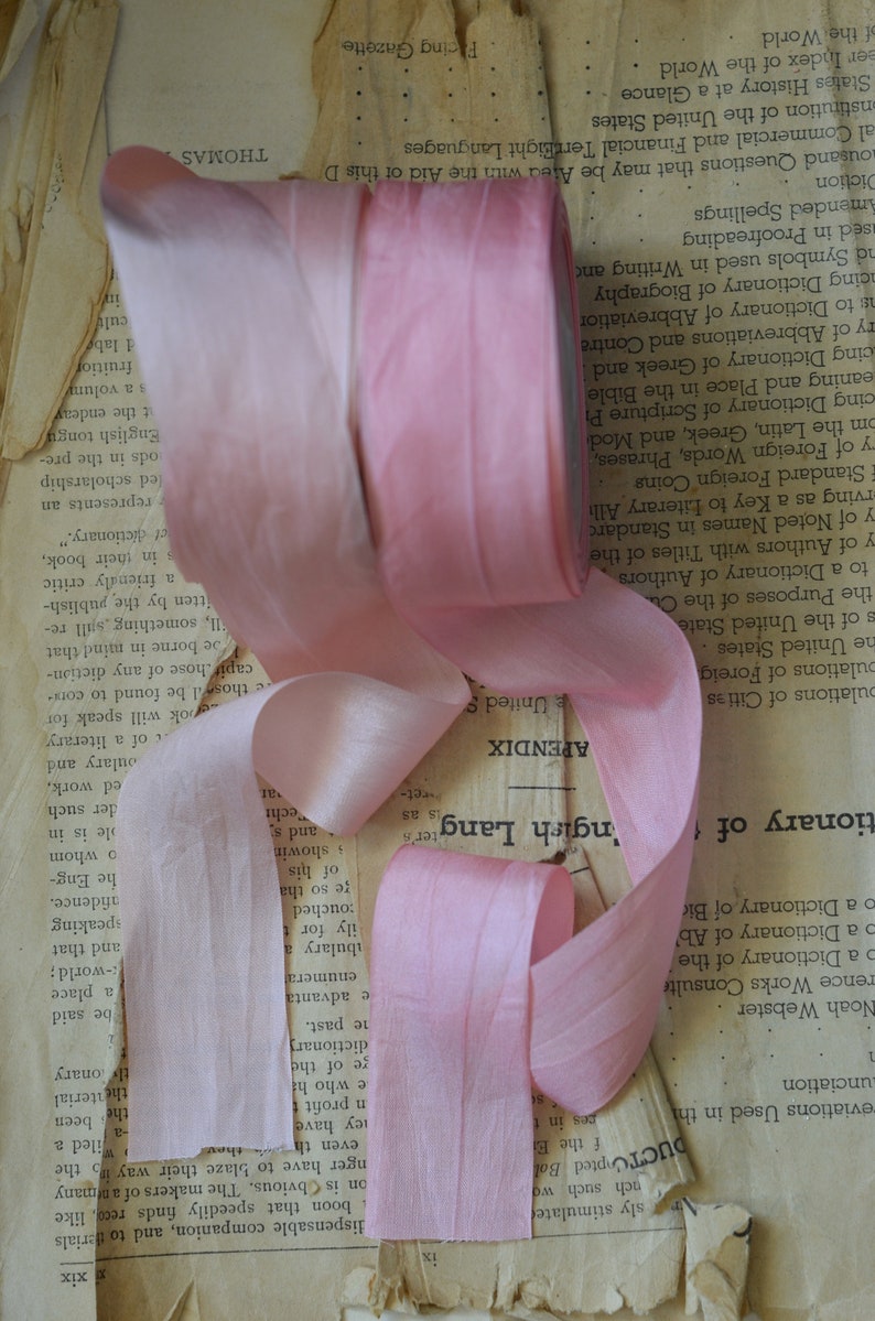 shades of pink silk ribbon image 3