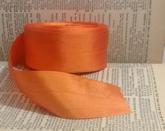 bright orange silk ribbon