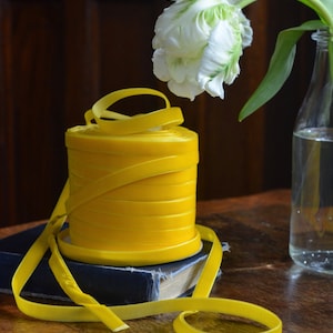 fita de veludo amarelo pássaro grande