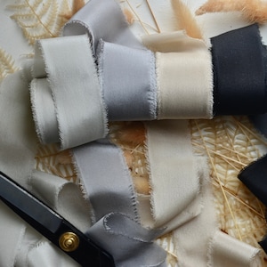 raw edge silk crepe 1.25&quot;