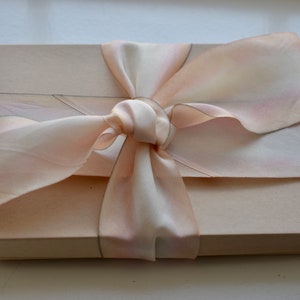 ballet slippers 2 1/2" wide hand dyed silk ribbon