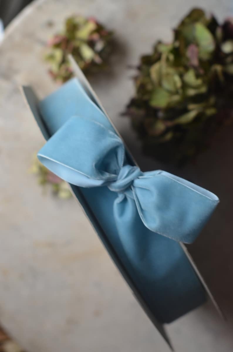forget-me-not blue 1 12 swiss velvet ribbon