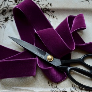 amethyst violet double sided japanese velvet