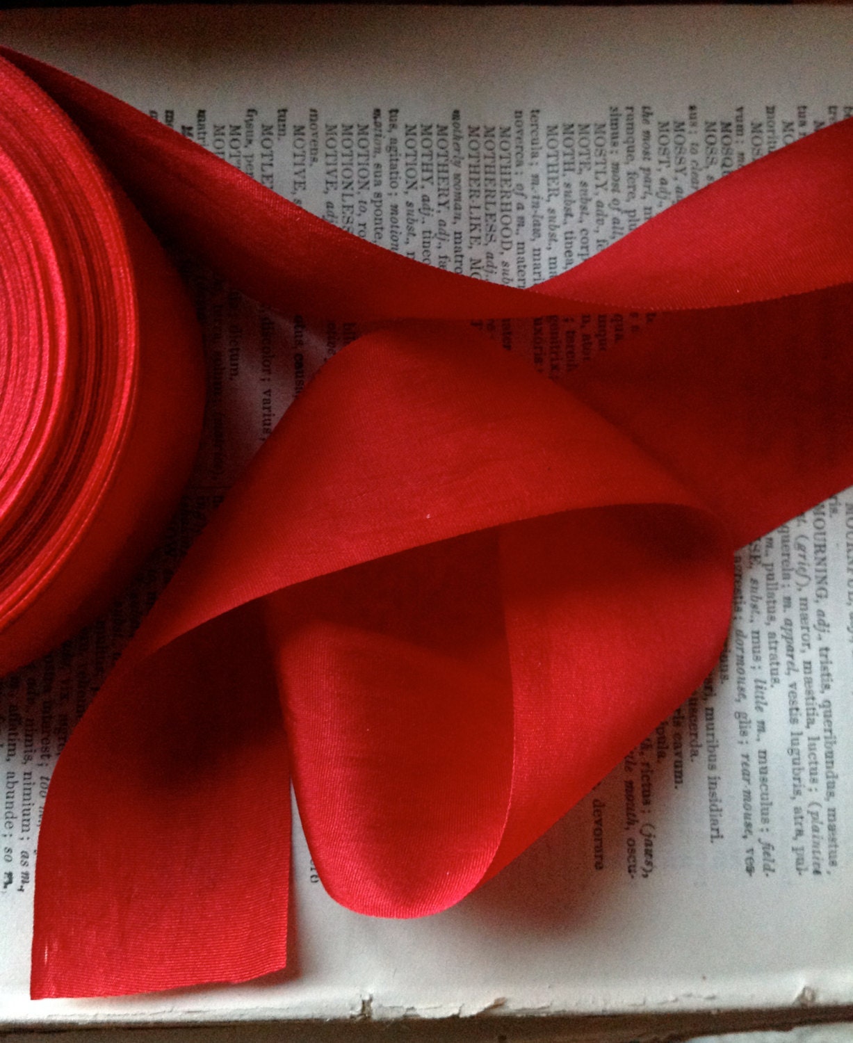 red silk ribbon simple elegant holiday wedding diy decor farmhouse pr…