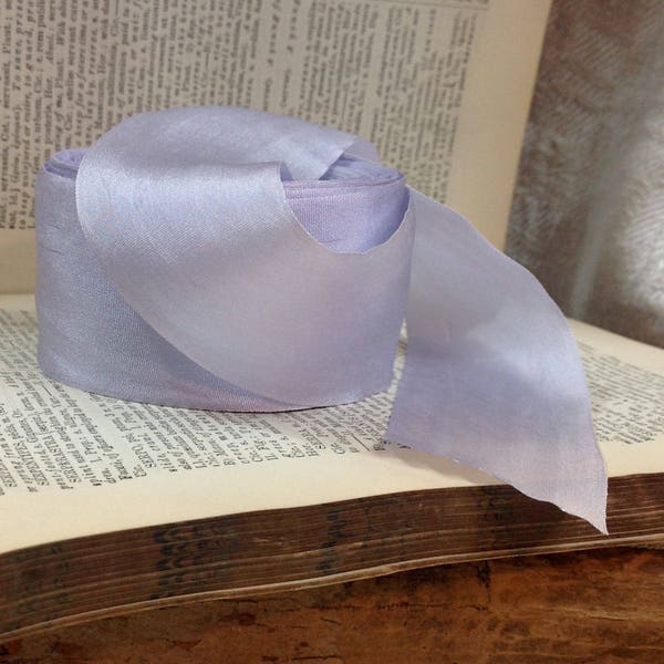 light lavender silk 1.25" ribbon