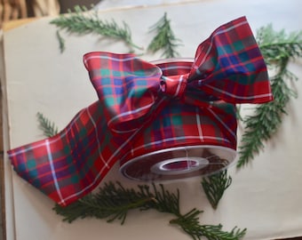 edinburgh fraser plaid 1 1/2" ribbon