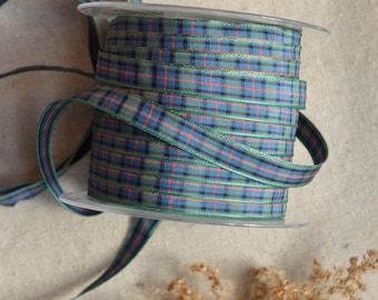 edinburgh flower of Scotland 5/8" or 3/8" english plaid ribbon