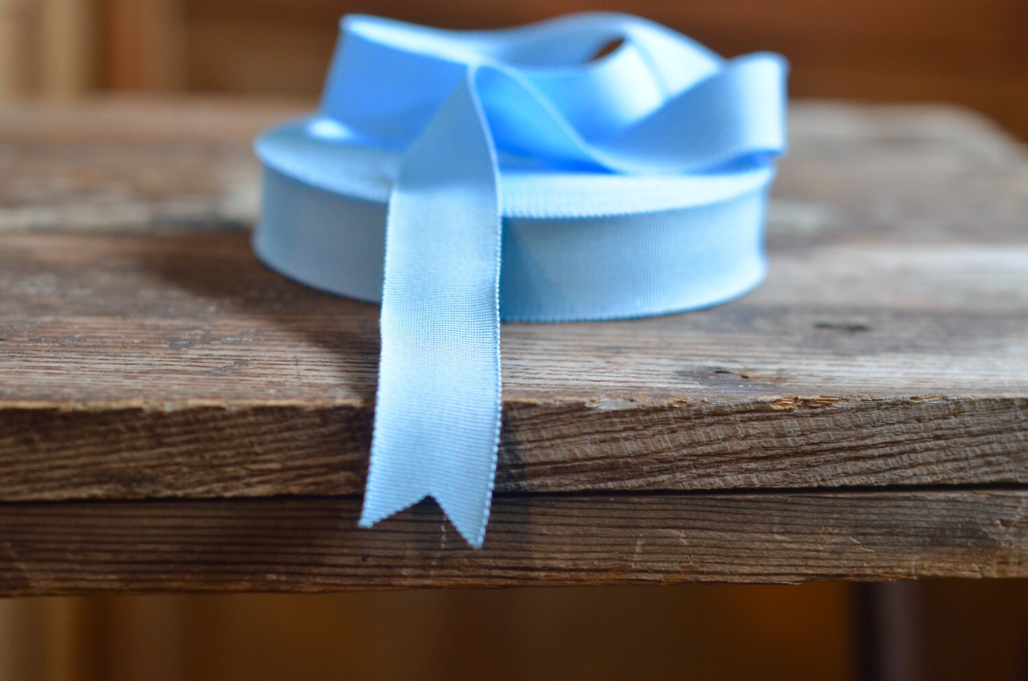 Bright powder blue grosgrain ribbon Etsy