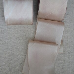 marzipan beige 2 1/2 hand dyed silk ribbon image 9