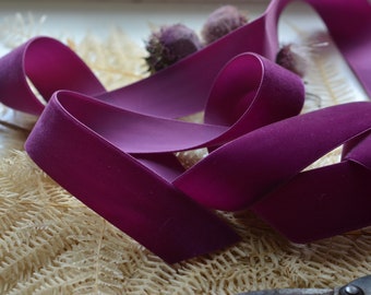 violet fuchsia fluwelen lint 1 1/2" breed