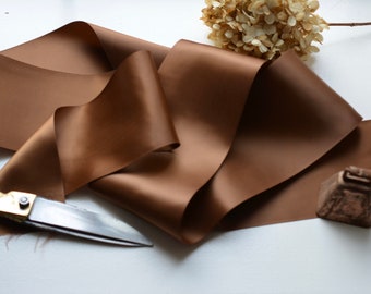turftan brown 4" satin ribbon