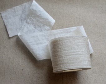 ivoor gerimpeld lint van 2 1/2" breed