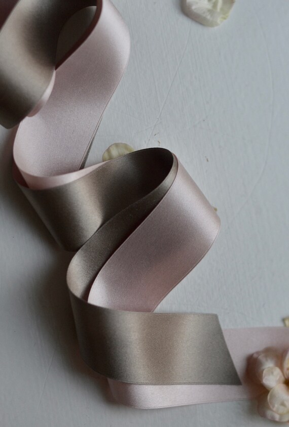 Olive Green Silk Satin Ribbon 