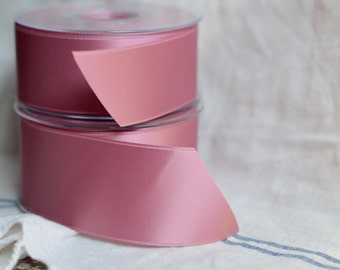 dusty rose swiss satin ribbon