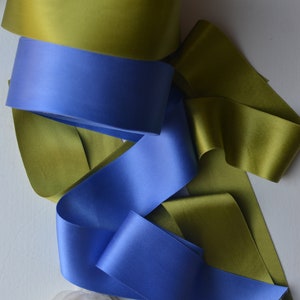 green chartreuse silk satin ribbon image 9