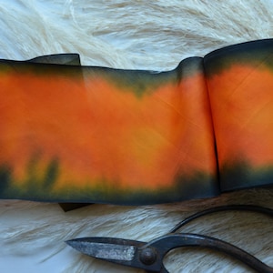 halloween 4&quot; hand dyed silk ribbon
