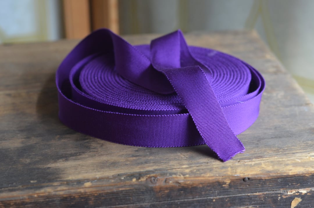 Bright Purple Petersham Ribbon - Etsy