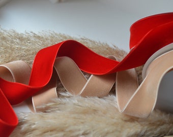 kabuki roter doppelseitiger Samtstoff