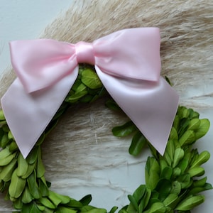 light pink satin bows
