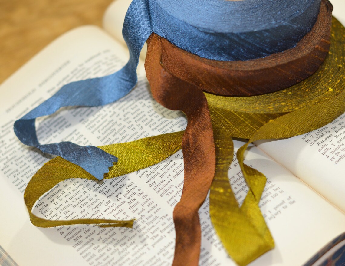 Harvest Gold Chartreuse Dupioni Silk Ribbon - Etsy