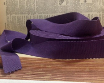 deep purple plum petersham ribbon