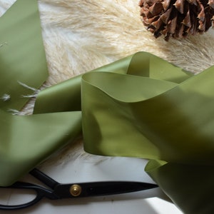 willow green 4&quot; satin ribbon