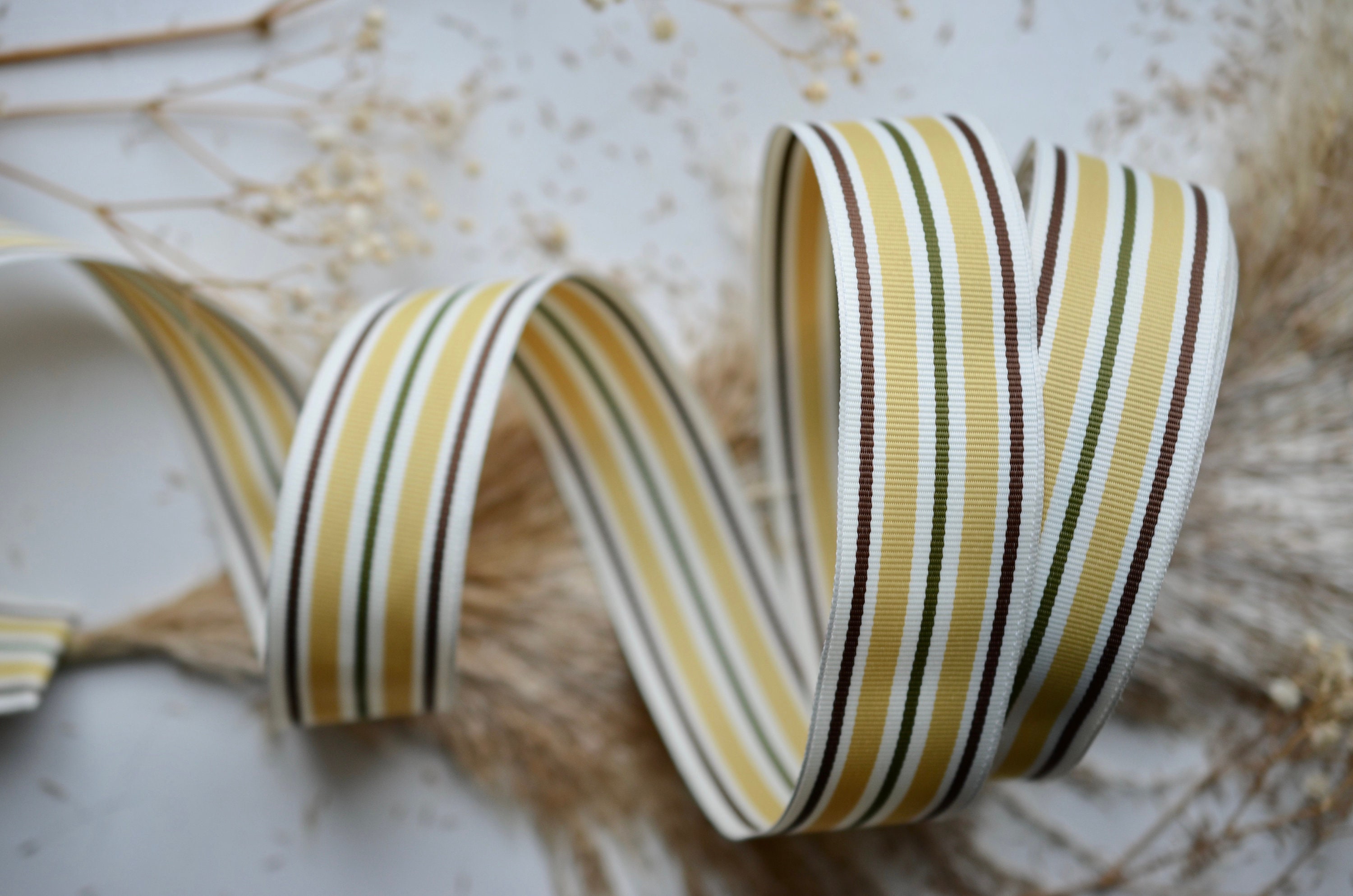 Yellow Stripe Ribbon 