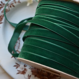 jagersgroen Zwitsers fluweel 5/8" lint