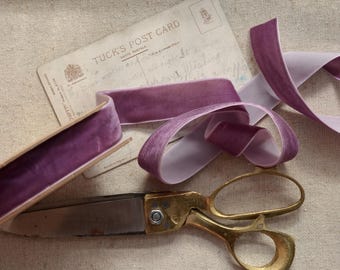 candied plum velvet 1" or 3/8" 10 yard spool