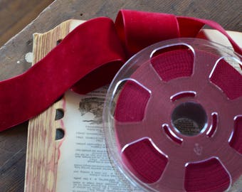 red merlot 2" swiss velvet ribbon