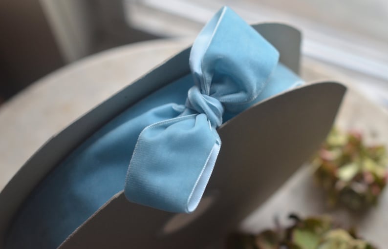 forget-me-not blue 1 12 swiss velvet ribbon