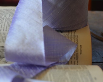 lavender 2" dupioni silk ribbon