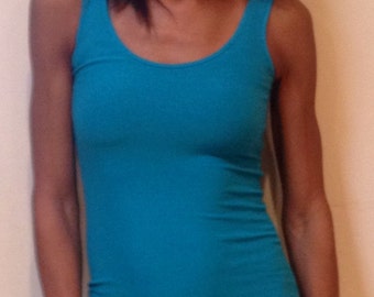 Fitted Cami CA - 9 / Citric spring colors / Modal knit jersey / Yoga clothes / Casual / Workout / Lounge /  Made in USA