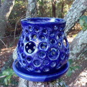Wheel Thrown and Carved Beach Luminary - Etsy