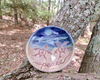 Turtle peace bowl, jewelry dish, ring dish, catch all