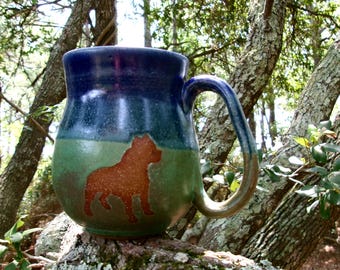 Dogs are celebrated on this sweet coffee mug