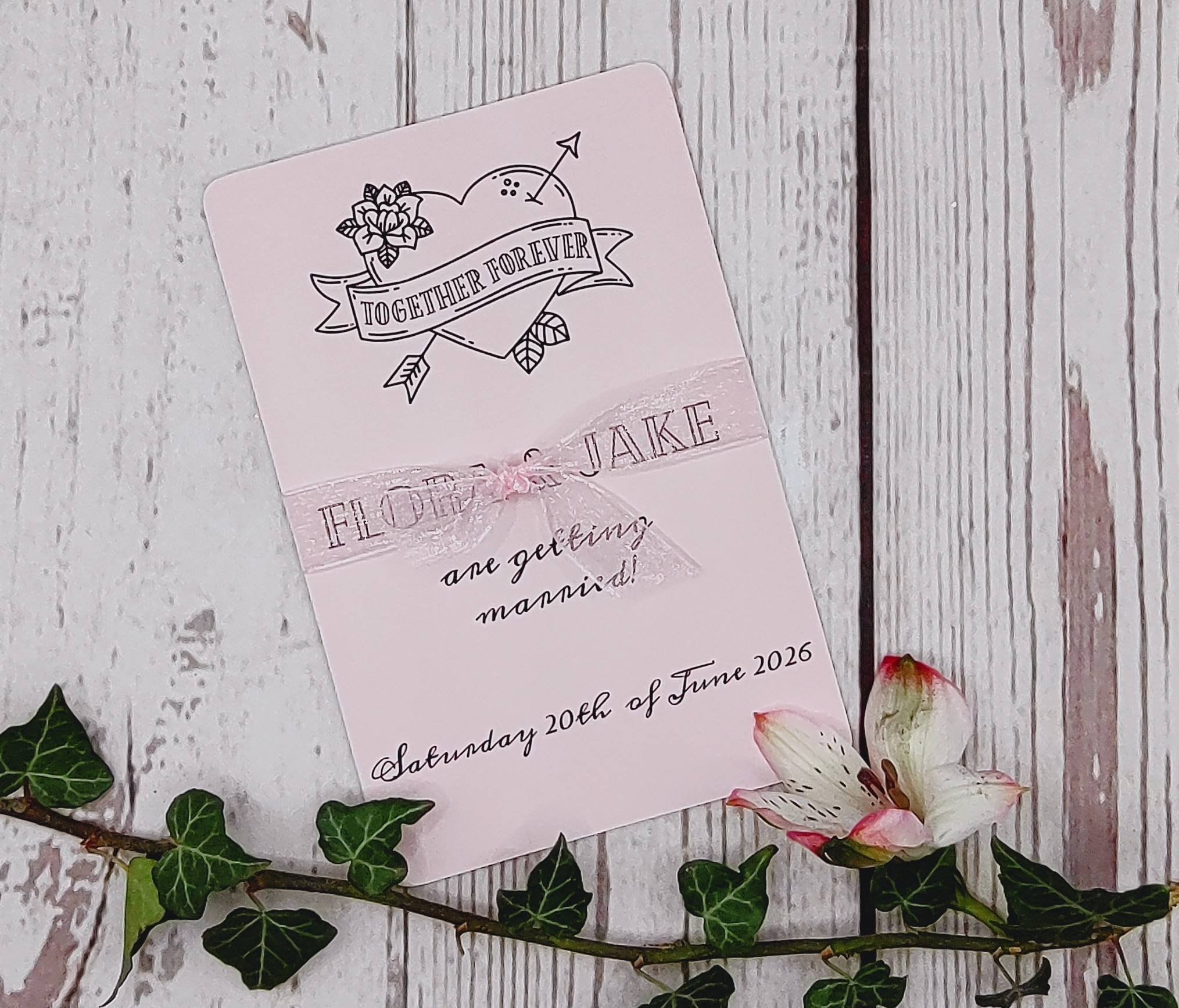 Tattoo wedding invitations - Etsy México, image size:2029x1735