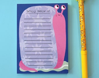 Totally Snailin' It Notepad | Snail Notepad | Snail Stationery