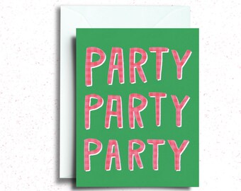 Party Party Party! Holiday Greeting Card