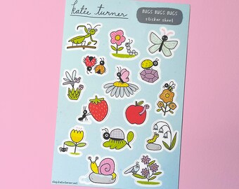 Bugs Bugs Bugs! Sticker Sheet | Planner Stickers