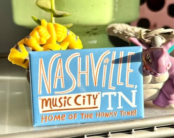 Nashville Music City 1.75 X 2.75 Inch Refrigerator Magnet