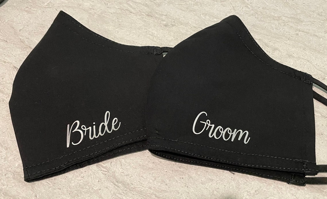 Bridal Party Face Mask Bride Groom Etc. Etsy