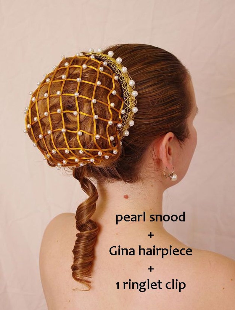 Renaissance Pearl Snood Hair Net Also Suitable For Wedding Etsy